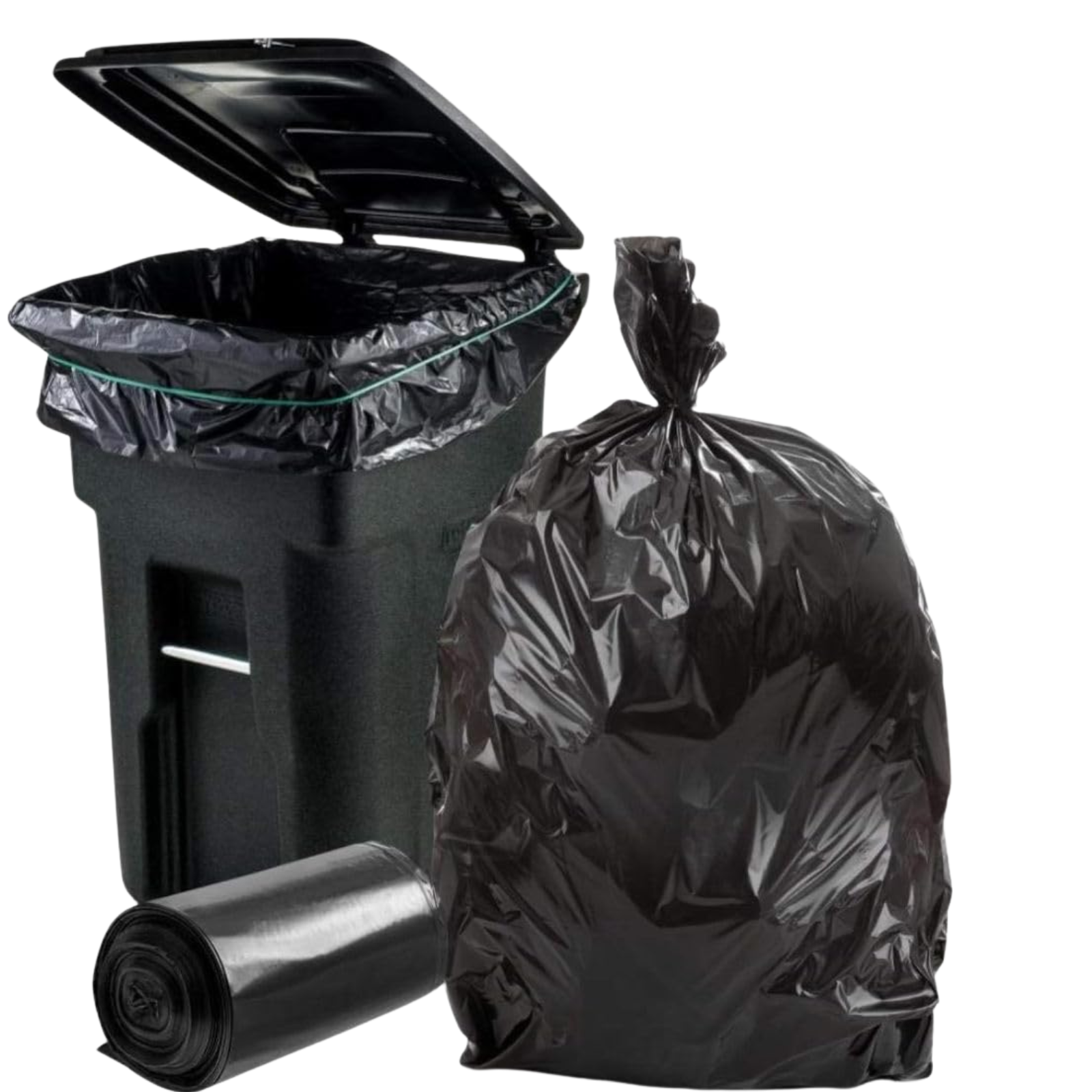 Shield Right Heavy Duty Bin Liner 240L, Black (Carton of 100)