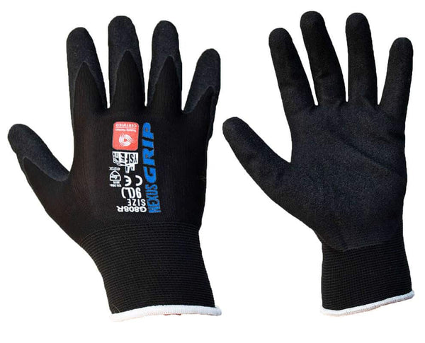 Nexus Grip Black Nitrile Nylon Glove 13 Gauge