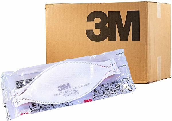 3M 1870+ Flat Fold P2 Mask - Full Carton (440 Pack)