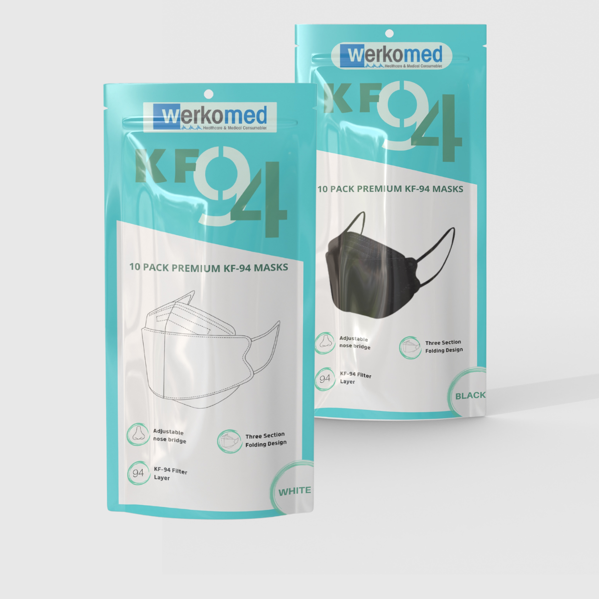 🔥 CLEARANCE Werkomed KF94 Respirator Mask 10 Pack 🔥