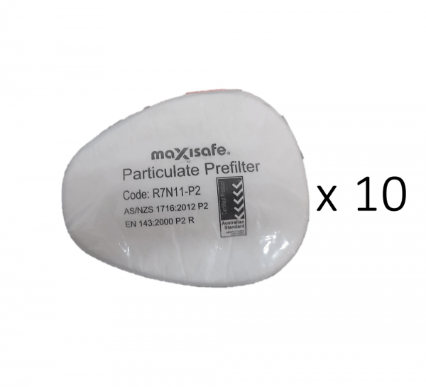 MaxiGuard P2 Particulate Prefilter 10 Pack R7N11