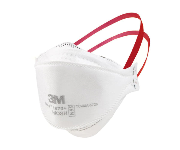 3M™ Aura™ 1870+ Flat Fold Particulate Respirator & Surgical Mask with Fluid Resistance
