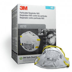 3M™ 8210 Face Mask Respirators P2 Rating 20 Pack