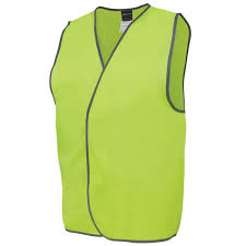 Hi Vis Yellow Safety Vest 6HVSV