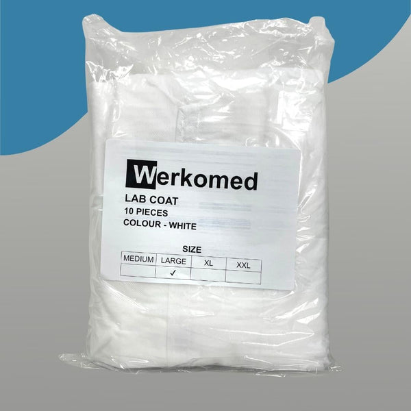 Genuine Werkomed White Labcoat (Carton of 100)