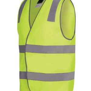 Hi Vis Reflective Yellow Security Safety Vest 6DNS5