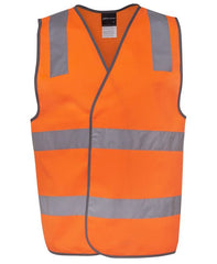 Hi Vis Orange Reflective Safety Vest 6DNSV