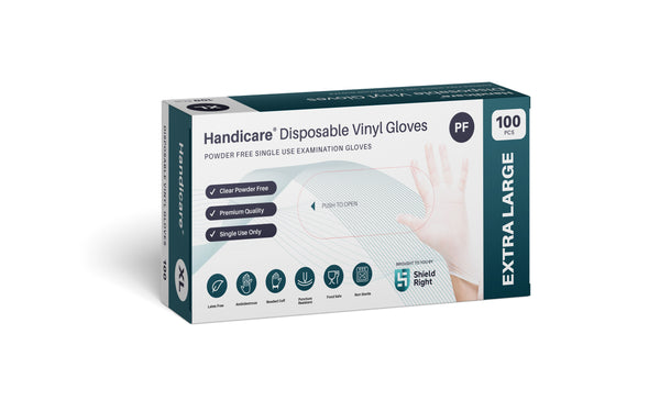 Clear Disposable Vinyl Powder Free Gloves 100 Pack