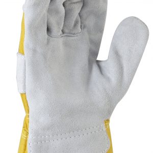 Yellow Leather Workman Gloves