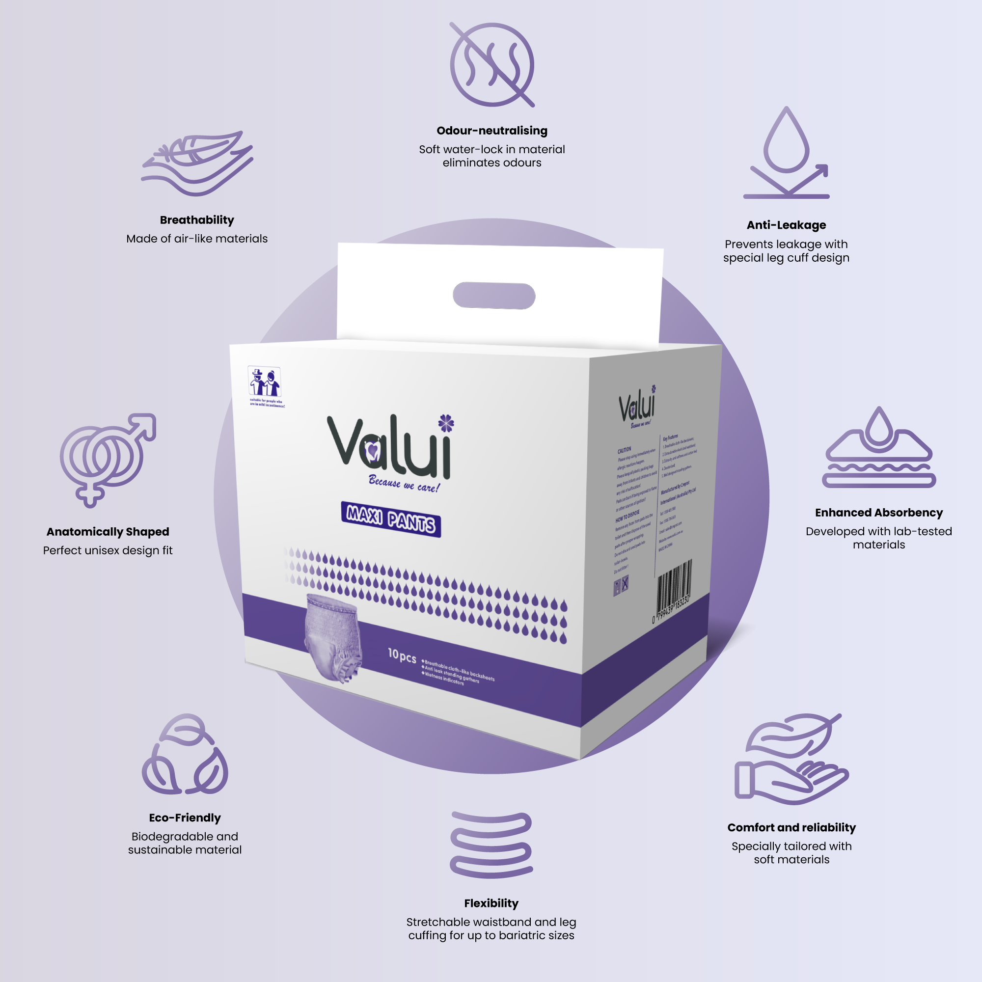 Valui Maxi Pants Night (Carton of 8 Packs)