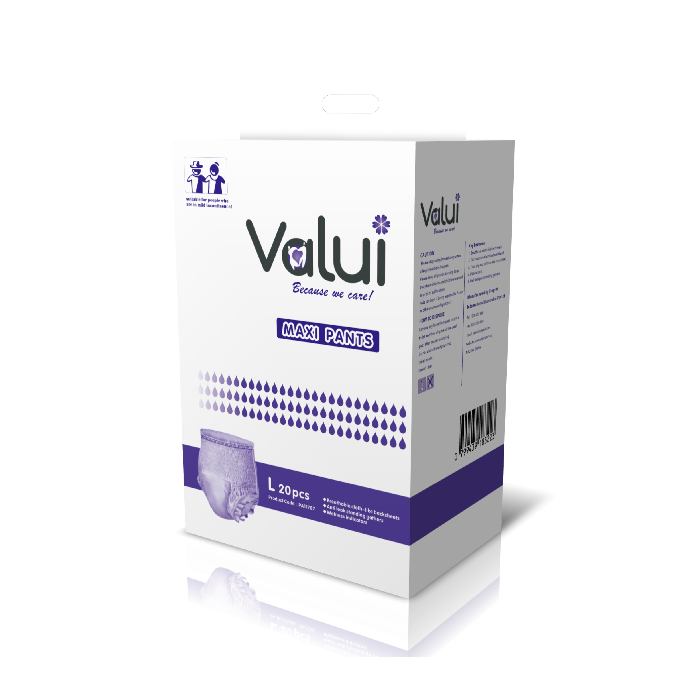 Valui Maxi Pants Night (Carton of 8 Packs)