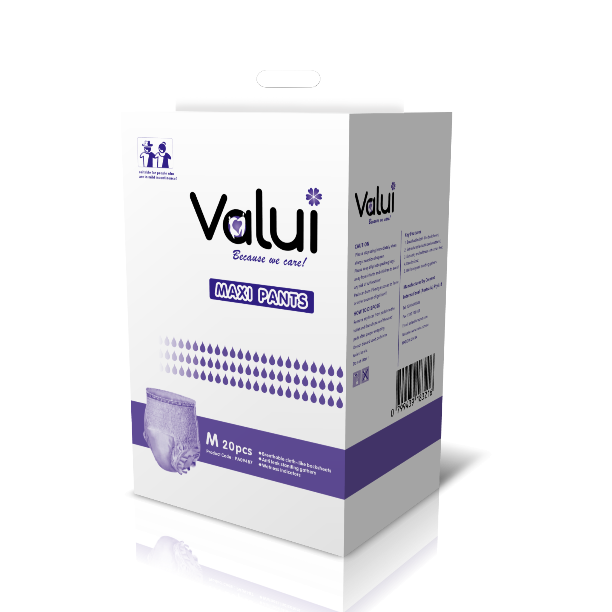 Valui Maxi Pants Night (Carton of 8 Packs)