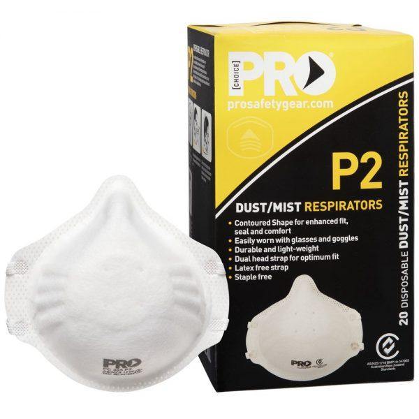 ProChoice Face Mask Respirators P2 Rating 20 Pack PC305 - PPE Supplier
