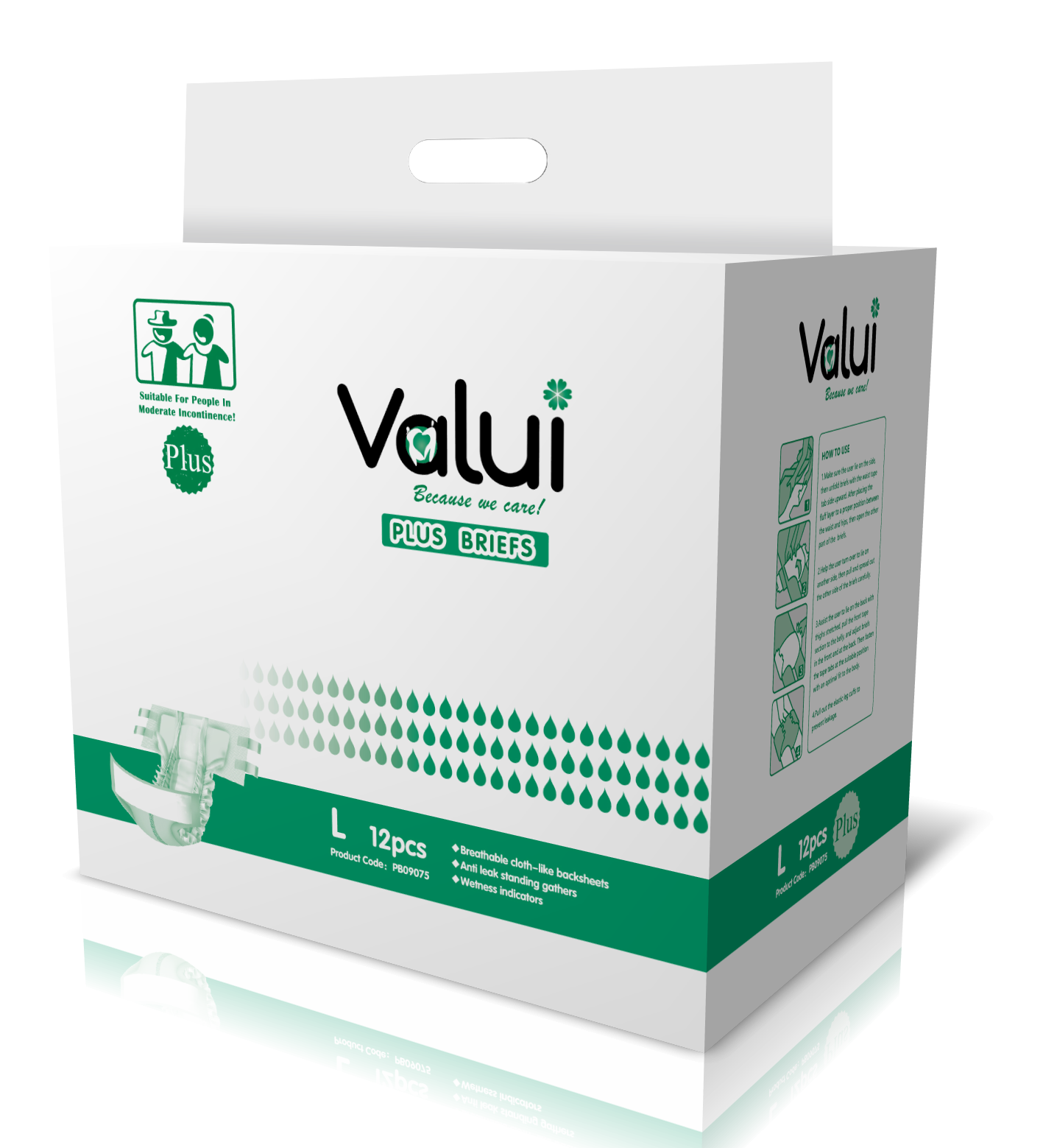 Valui Plus Briefs Day/Night (Pack of 12)