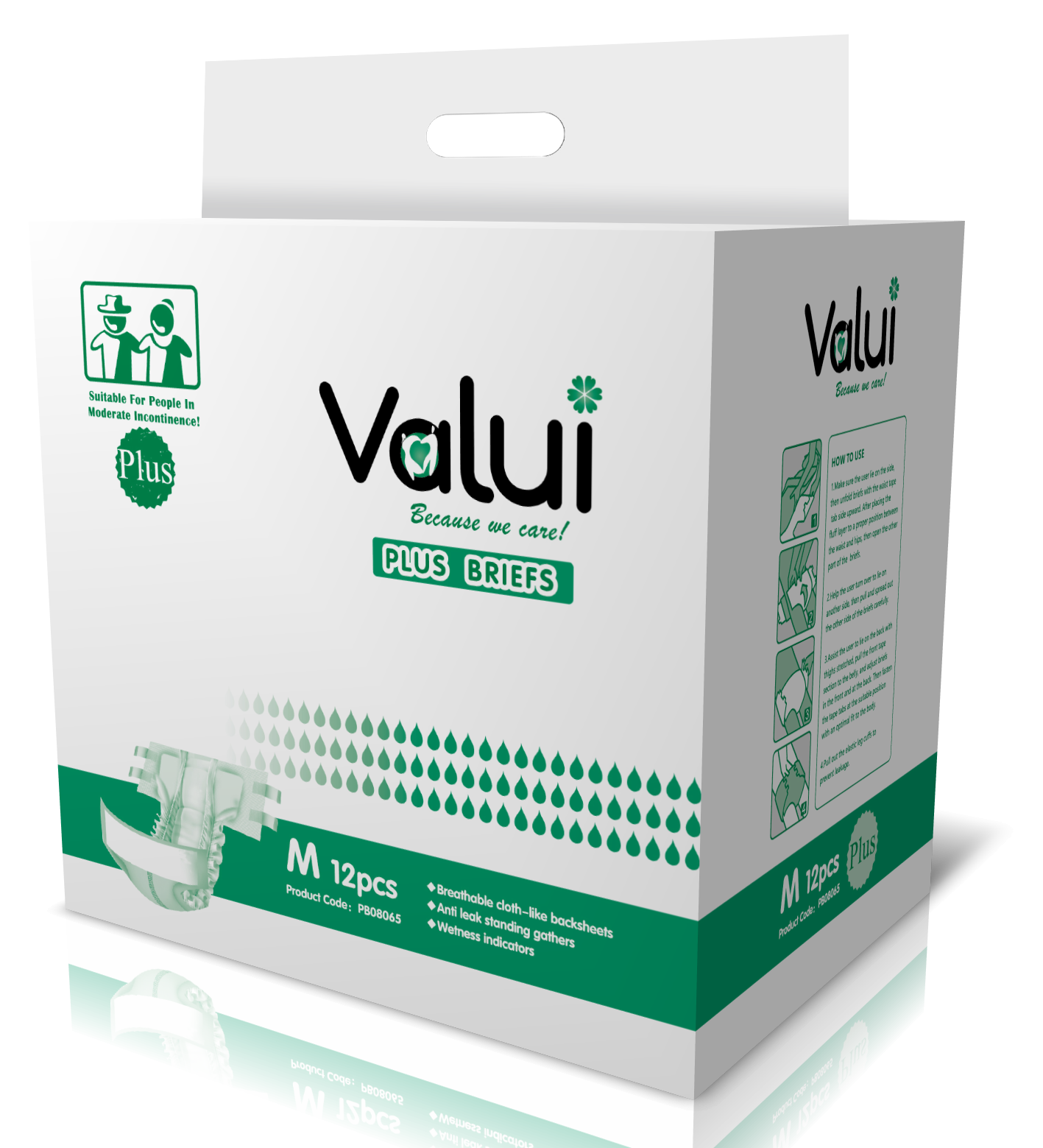 Valui Plus Briefs Day/Night (Pack of 12)