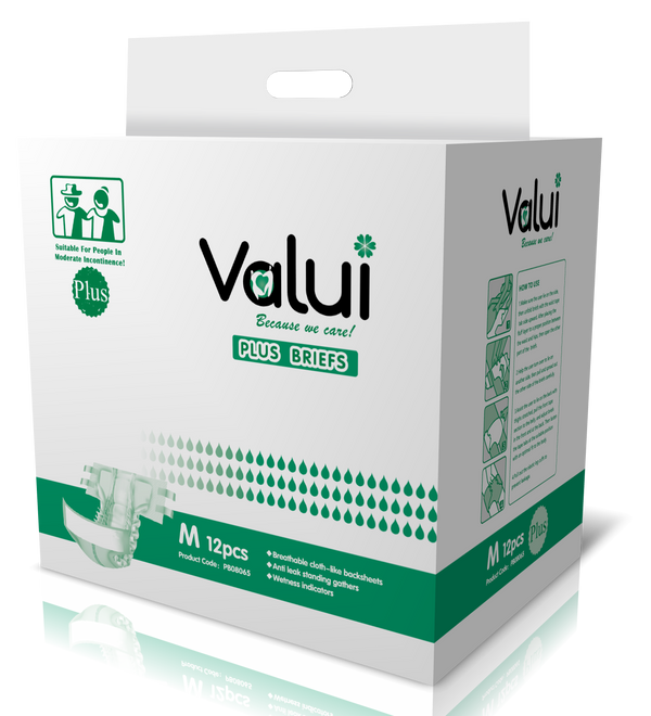Valui Plus Briefs Day/Night (Pack of 12)