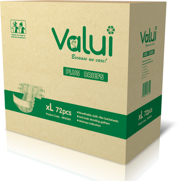 Valui Plus Briefs Day/Night (6 Packs/72pcs)