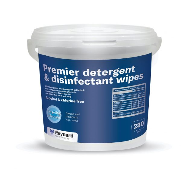 Premier Detergent & Disinfectant Wipes – 280 Pack