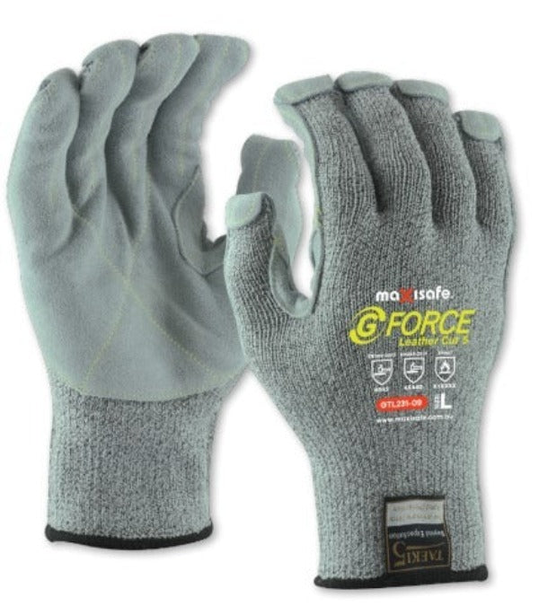 G-Force Cut 5 Leather Palm Glove