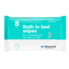 Reynard Bath In Bed Wipes Soft Pack 8 Wipes (Carton of 24 Packs)