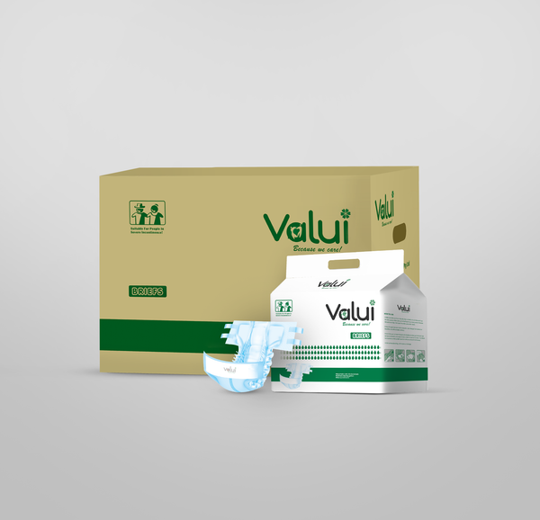 Valui Maxi Briefs Nappy Style (6 Packs/72pcs)
