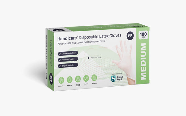 Handicare Latex Gloves Disposable Powder Free (Carton)