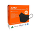 Black AMD Nano-Tech Medical T4 Respirator Mask 50 Pack – Earloop