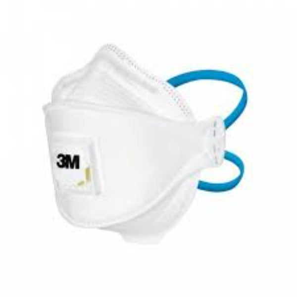 3M™ 9322A Disposable Respirator Face Mask Flat Fold Valved P2 (5 Pack)