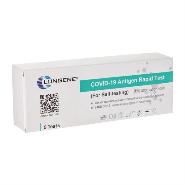 Clungene Covid-19 Rapid Antigen Self Test Nasal Swab (5 Pack)