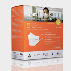 AMD Nano-Tech Medical T4 Respirator Mask 50 Pack – Earloop (CARTON)