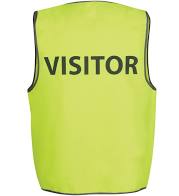 Hi Vis Yellow Visitor Safety Vest 6HVS7